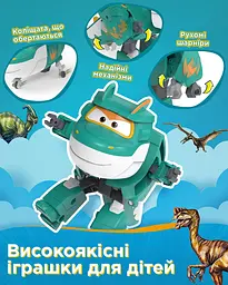 Ігрова фігурка-трансформер Transforming Тіно Tino Super Wings det0018379 - мініатюра 7