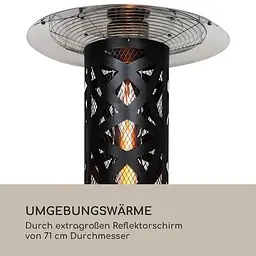 Газовий обігрівач керамічний Blumfeldt Goldflame Style (10035140) - мініатюра 8