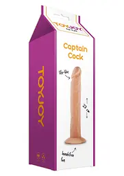 Фалоімітатор Captain Cock 23 см тілесний - мініатюра 4