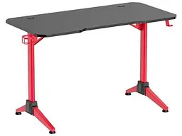 Геймерський стіл 2E Gaming Desk OTOROSHI, 120х60x75см Black-Red (2E-GT-OTO-BKRD)