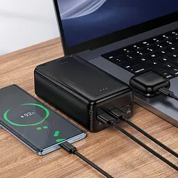 Power Bank Hoco J165B 30000mAh 10W 2USB-A/USB-C black LED UA - мініатюра 7