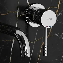 Змішувач для умивальника Rea Lungo Diamond Long прихованого монтажу chrome REA-B6382 - мініатюра 2