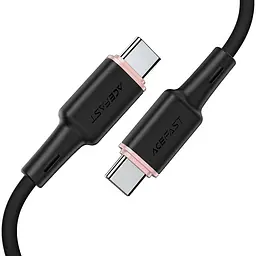 Дата кабель Acefast C2-03 USB-C to USB-C zinc alloy silicone (1.2m) Black - мініатюра 2