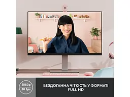 Веб-камера Logitech Brio 300 FHD Rose (960-001448) - мініатюра 2