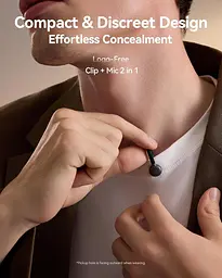 Бездротовий мікрофон Hollyland Lark M2S Combo камера RX+USB-C RX+ кабель Lightning для iPhone/камери/Android/ПК - мініатюра 2