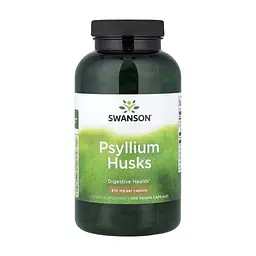 Витаминно-минеральный комплекс Swanson Шелуха семян подорожника, 610 мг, Psyllium Husks, 300 веганских к (SWV11077)