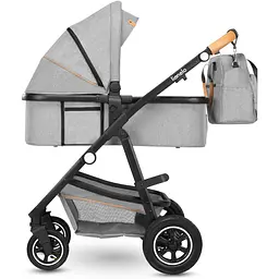 Коляска універсальна 3в1 Lionelo Amber Grey Stone, сіра (LO-AMBER GREY STONE (3in1)) - мініатюра 11