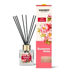 Аромадифузор для дому ароматизатор Winso Summer Time Pink Peony Рожева півонія 100 мл