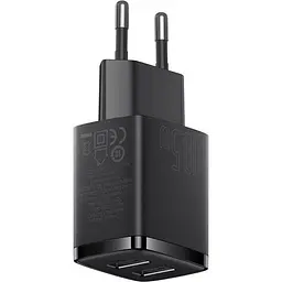 Зарядний пристрій Baseus Compact Charger 10.5W Black (CCXJ010201) - мініатюра 2