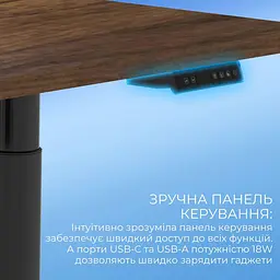 Геймерський стіл Sihoo D05 Walnut Black (D05-104/D05-107) - мініатюра 9