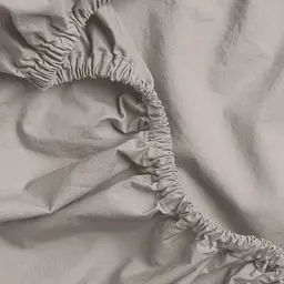 Простирадло Cosas на резинці з вареної бавовни 80х160 bronze, кварц (84WashedCottonQuartz_80x160x20) - мініатюра 3