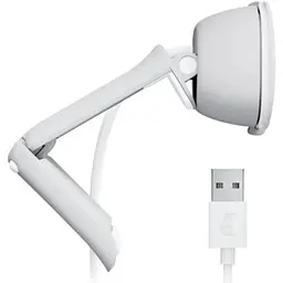 Веб-камера Logitech Brio 100 Off White (960-001617) - мініатюра 3