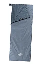 Спальник Naturehike Summer LW180 (NH21MSD09) +15°C - лівий - 190см - сіро-синій
