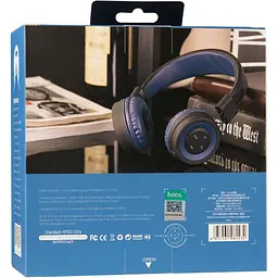 Стереогарнітура Bluetooth Hoco W16 Blue - мініатюра 5