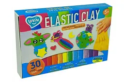 Набір для ліплення з легким пластиліном 70141 Elastic Clay 30 шт. LOVIN