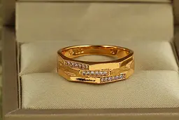 Кільце Xuping Jewelry Три сходинки р 21 золотисте