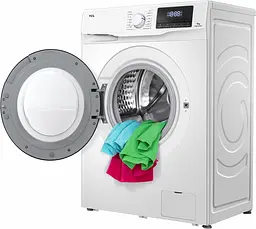 Пральна машина TCL з фронтальним завантаженням FF0914WD0, 9кг, 1400 об/хв, A+++, інверторний двигун, 56 см, дисплей, білий (FF0914WD0) - мініатюра 4