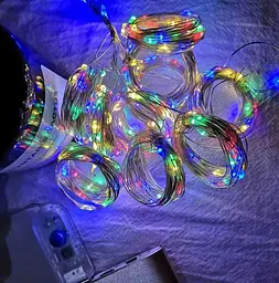 Світлодіодна гірлянда штора роса Niki Light штора від USB 8 режимів гірлянда завіса з пультом 15 ліній 300 лед 2x2м мультиколор різнокольорова - мініатюра 9