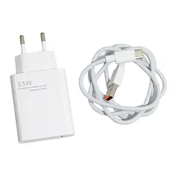 Зарядний пристрій Power Adapter 9168, USB+Type-C, білий, 18W, з кабелем 95 см - мініатюра 3