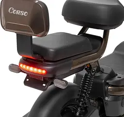 Електроскутер Двомісний Corso Raven (800W; 60V/20Ah) Сірий - мініатюра 5