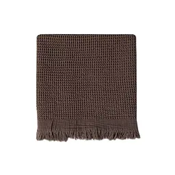 Рушник Lotus Home - Rius dark brown темно-коричневий 50x100 - мініатюра 2