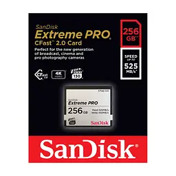 Карта пам'яті SanDisk 256GB CFast 2.0 Extreme Pro (SDCFSP-256G-G46D) - мініатюра 2