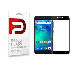 Захисне скло для Xiaomi Redmi Go, Full Glue, 2.5D, на весь екран, глянцеве, загартоване 9H, повне проклеювання по всій поверхні, з чорною рамкою, протиударне, ArmorStandart (ARM54320-GFG-BK)