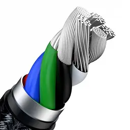 Кабель Baseus Cafule Metal Cable Type-C to Lightning PD 20W 2m CATLJK-B01 Black - мініатюра 8