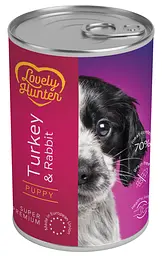 Вологий корм для цуценят з індичкою та кроликом Lovely Hunter Puppy with Turkey and Rabbit 400 г