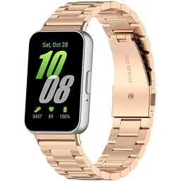 Ремінець DK для Samsung Galaxy Fit3 (R390) Metal Band Fitlink (rose gold) - мініатюра 3