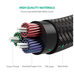 Кабель мультимедійний 3.5mm M to 3.5mm M 2.0m AV112 blue Ugreen (10687) - мініатюра 6