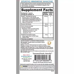 Комплекс для ліквідації хронічної втоми RidgeCrest Herbals PhysiQOL 60 гелевих капсул  - мініатюра 2