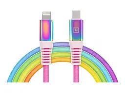 Кабель REAL-EL USB Type-C to Lightning 1m MFI Rainbow (EL123500054)