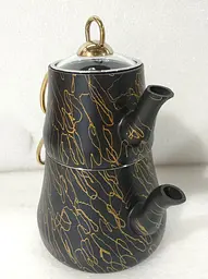 Двоярусний чайник O.M.S. Collection 8204-M Gold (0,8/1,8 л.)