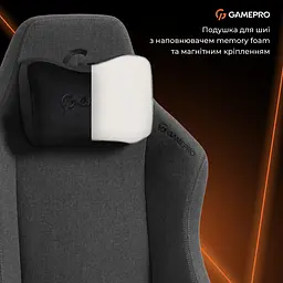 Геймерське крісло GamePro GC775DG Fabric Dark Gray [148906] - мініатюра 13