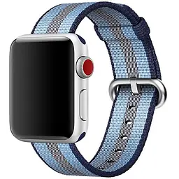 Ремінець Creasted для годинника Apple Watch 38 мм 40 мм нейлоновий з пряжкою, Blue with dark blue