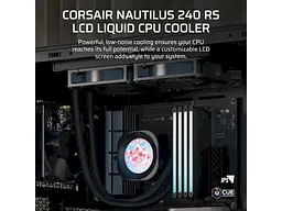 Водяне охолодження Corsair Nautilus 240 RS LCD Black (CW-9061031-WW) - мініатюра 9