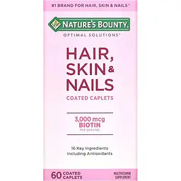Вітаміни Nature's Bounty Hair Skin & Nails 60 каплет - мініатюра 2