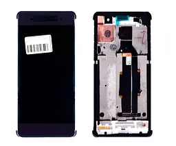 Дисплей LCD Sony F3111 Xperia XA/ F3112/ F3113/ F3115/ F3116 з сенсором сірий + рамка