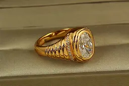 Кільце Xuping Jewelry Візантія р 21 золотисте - мініатюра 2