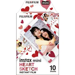 Фотопапір Fujifilm Instax Mini Heart Sketch 1x10 (16799926) [134161]