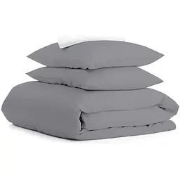 Комплект постільної білизни Cosas Shadow Сімейний графіт (Ranfors_Graphite_White_160x2)