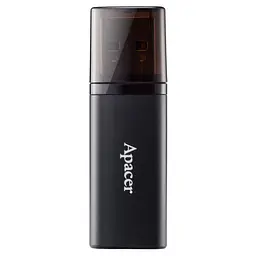 USB флеш накопичувач Apacer 64GB AH25B Black USB 3.1 (AP64GAH25BB-1) - мініатюра 1