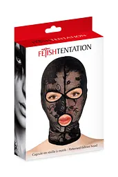 Фетишна мереживна маска від Fetish Tentation Cagoule en resille a motifs Fetish Tentation 90-570140001000 100296 - мініатюра 2