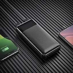 Портативна батарея Hoco J72A Easy travel 20000 mAh/LED Black - мініатюра 4