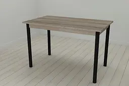 Стіл кухонний Ferrum-decor Беніта 75x120x80 Чорний ДСП Сонома Трюфель 16мм (FRD-106292) - мініатюра 3