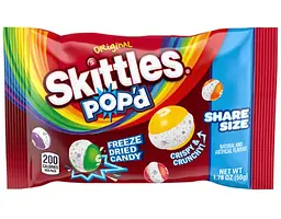 Конфеты Skittles Pop'd Original Freeze Dried Candy 50г