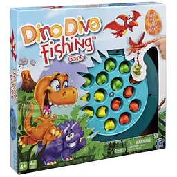 Настільна гра Spin Master Весела рибалка Динозаврики (Dino Dive Fiching Game) (англ.) (SM98269/6061077)