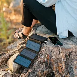 Зарядний пристрій на сонячних батареях Power Bank 25000mAh 10Вт - мініатюра 8