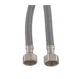 Гнучке підведення Zerix ZHN-02-F1/2"xM10-120 (нейлонове обплетення, гайки нерж) (пара) ZX5161 - мініатюра 2